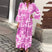 Vanira - Robe élégante à manches longues à fleurs avec volants
