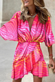 Serelyn - Summer Dress Short Sleeve V Neck With Ruffles