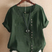Women Linen Button Front Tunic Top Short Sleeve - Image 7