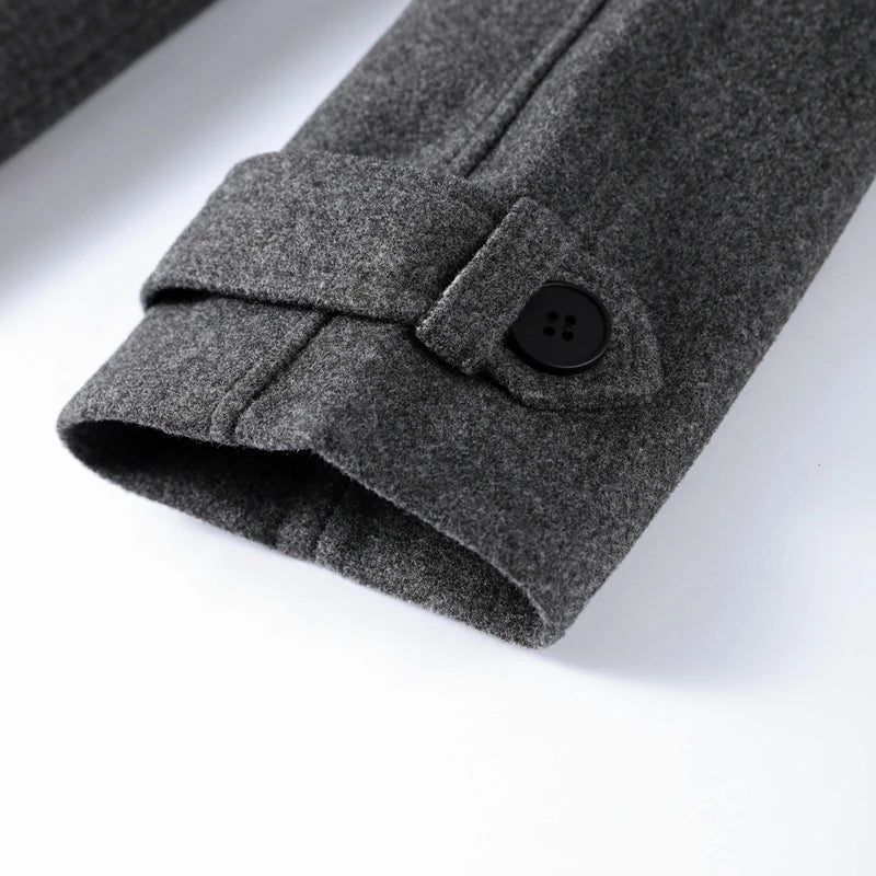 Marivelle – Long Wool Blend Trench Coat for Women