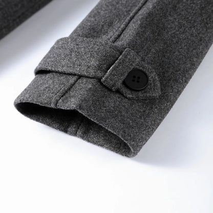 Marivelle – Long Wool Blend Trench Coat for Women