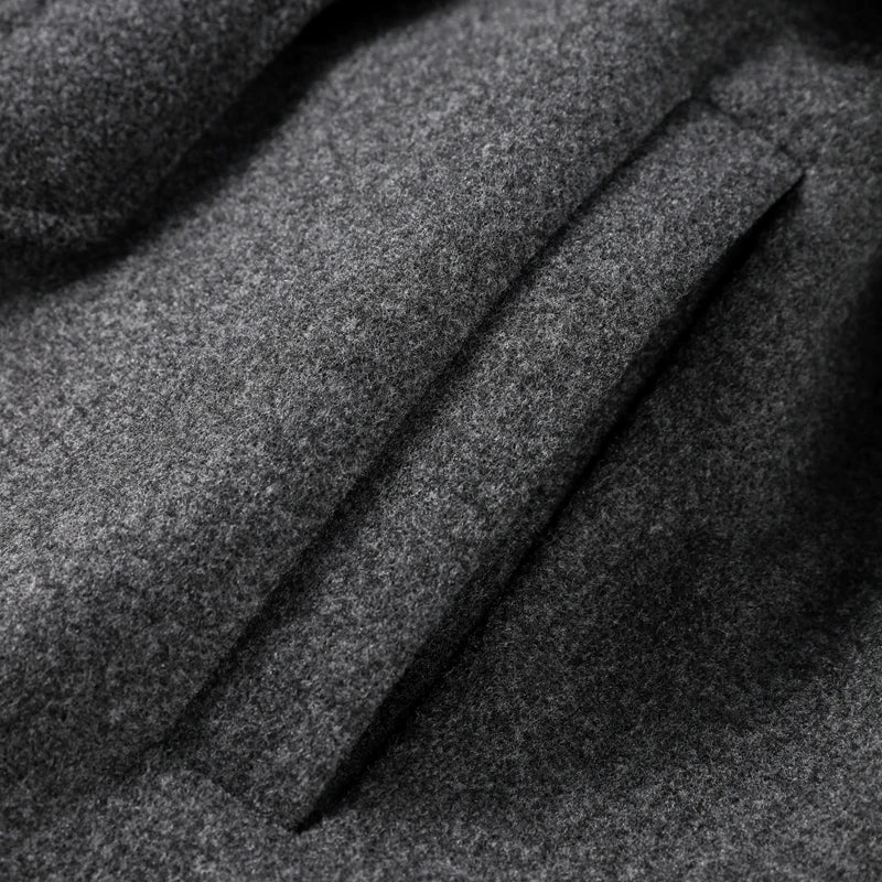 Marivelle – Long Wool Blend Trench Coat for Women