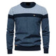 Striped Crew Neck Sweater for Men Azzoria
