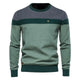 Striped Crew Neck Sweater for Men Azzoria