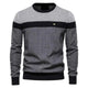 Striped Crew Neck Sweater for Men Azzoria