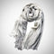 Striped Linen Blend Scarf for Women