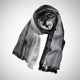 Striped Linen Blend Scarf for Women Azzoria