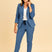 Structured Blazer and Trousers Set with Adjustable Waist – Women’s Two-Piece Azzoria