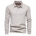 Polo à col structuré manches longues pour homme