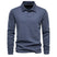 Polo à col structuré manches longues pour homme