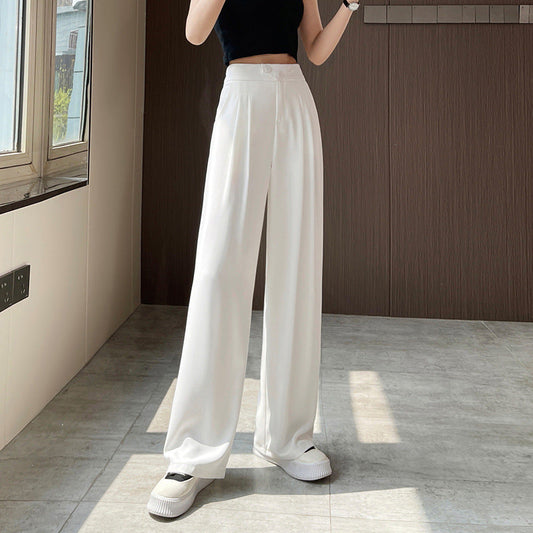 Elowyna - Womens High Waist Wide Leg Trousers