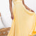 Mandy | Elegant Yellow Pleated V-Neck Maxi Dress