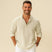 Textured Henley Shirt for Men Azzoria