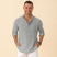 Textured Henley Shirt for Men Azzoria