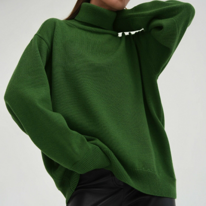 Elvara – Női Modern Nagyméretű Garbópulóver