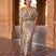 Kristina - Elegante abito midi stampato con cintura in vita