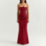 Valezza – Elegant Strapless Draped Maxi Dress
