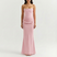 Valezza – Elegant Strapless Draped Maxi Dress
