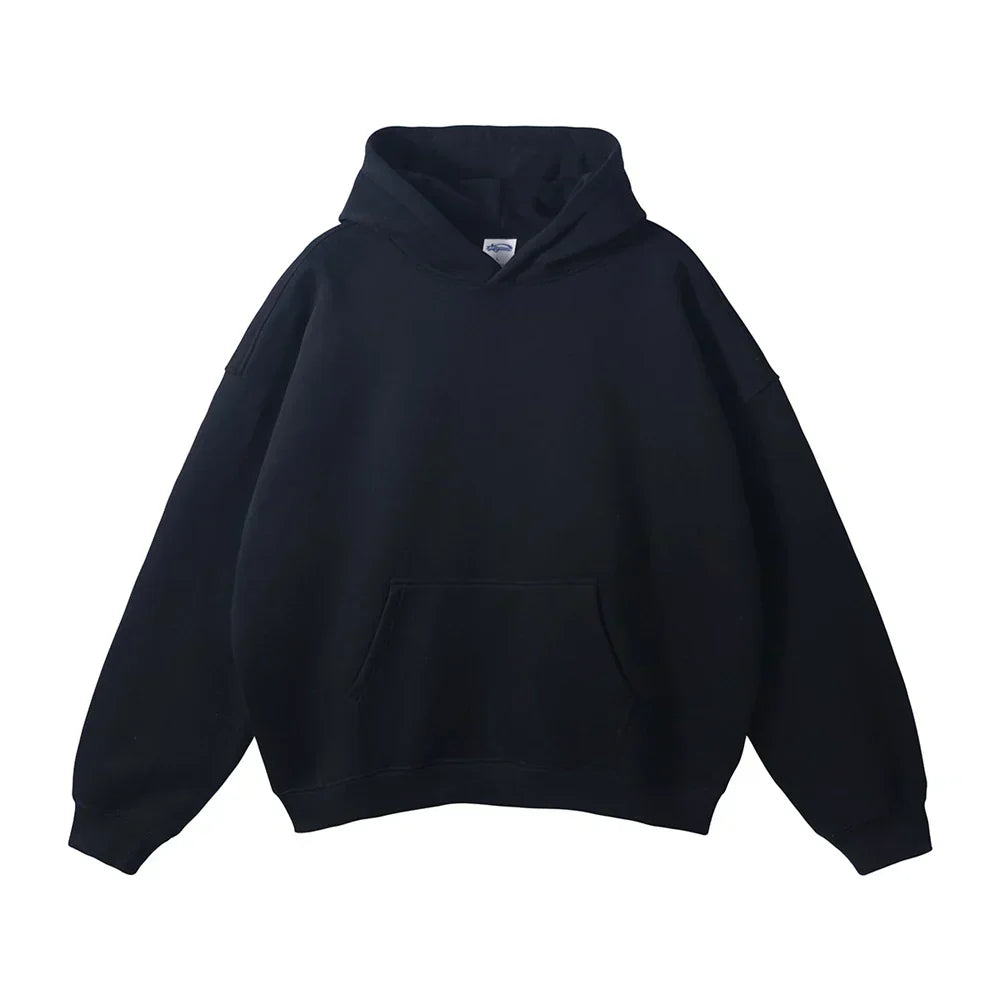 Men's Relaxed Fit Pullover Hoodie Kangaroo Pocket - Image 5