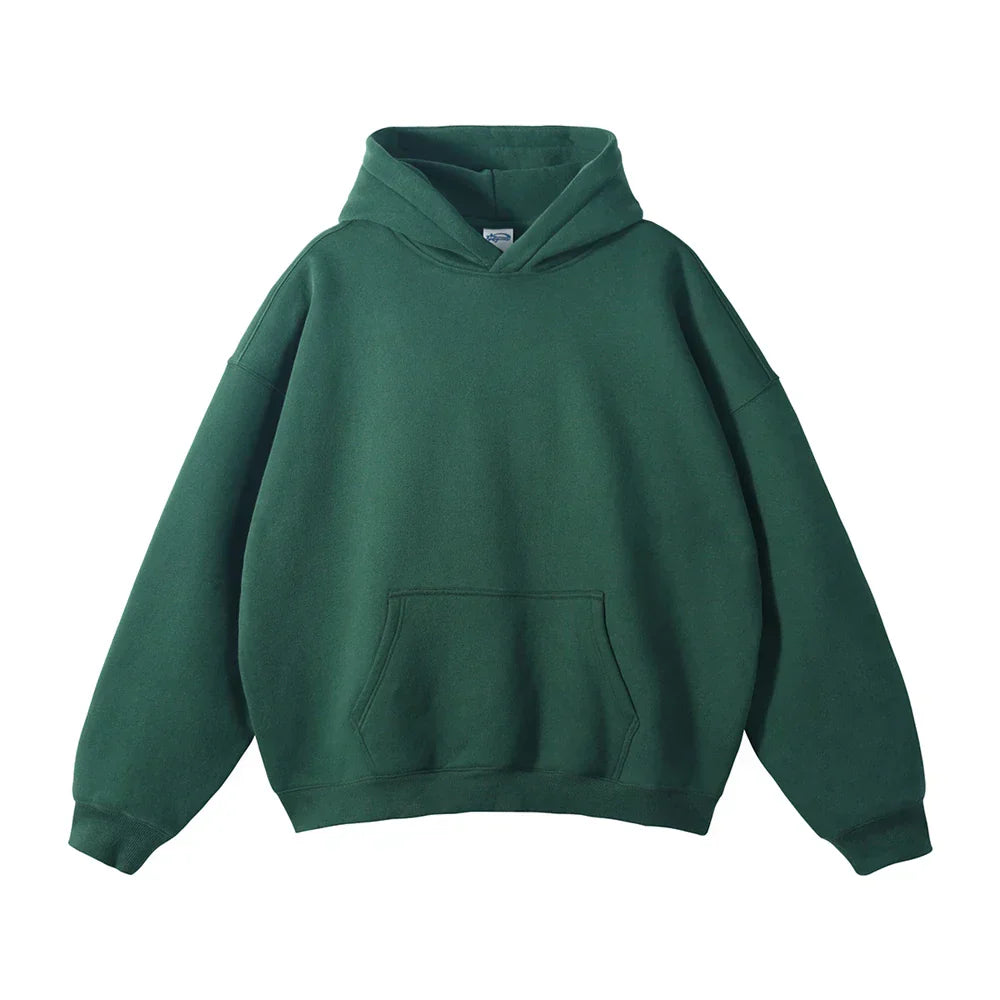 Men's Relaxed Fit Pullover Hoodie Kangaroo Pocket - Image 9