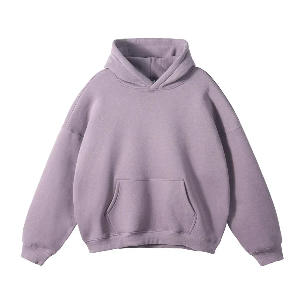 Men's Relaxed Fit Pullover Hoodie Kangaroo Pocket - Image 13