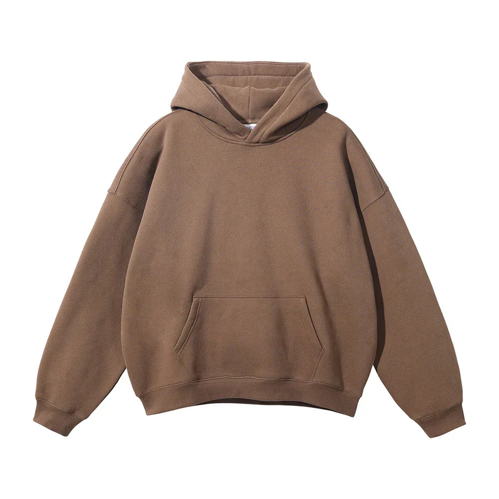 Men's Relaxed Fit Pullover Hoodie Kangaroo Pocket - Image 15