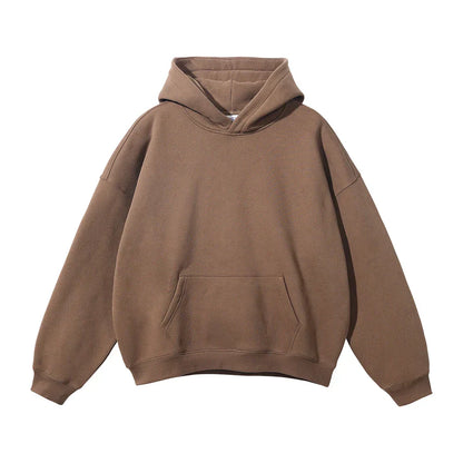 Men's Relaxed Fit Pullover Hoodie Kangaroo Pocket - Image 15