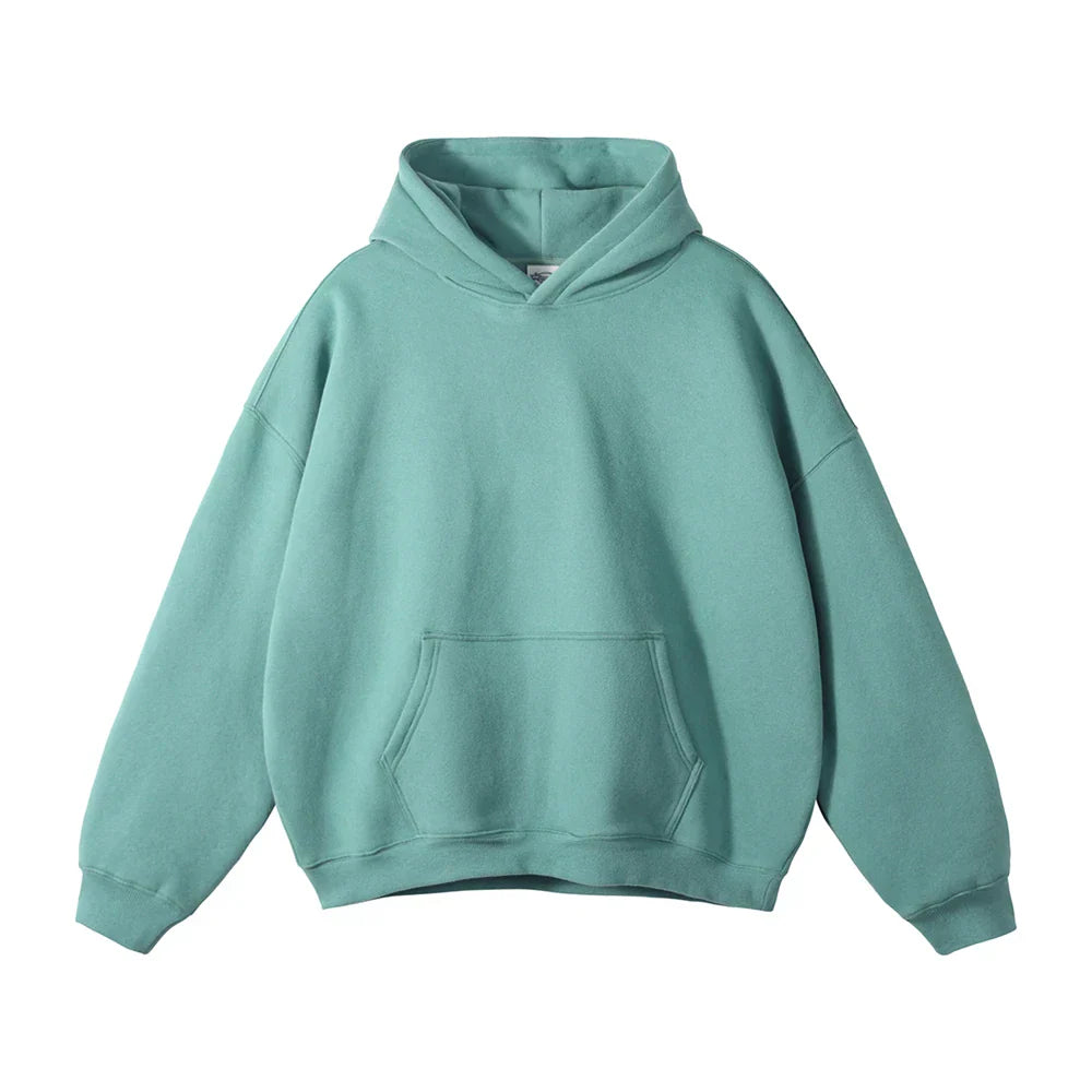 Men's Relaxed Fit Pullover Hoodie Kangaroo Pocket - Image 18