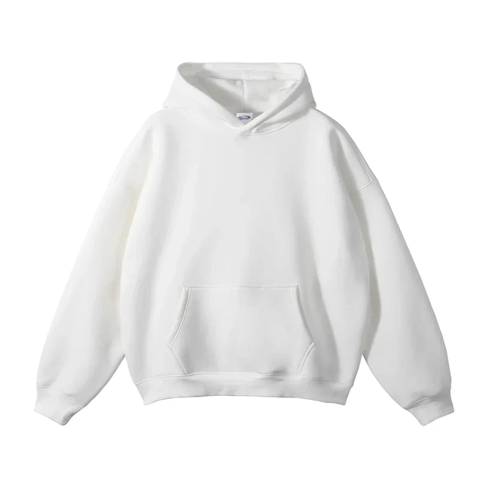 Men's Relaxed Fit Pullover Hoodie Kangaroo Pocket - Image 19