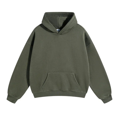 Men's Relaxed Fit Pullover Hoodie Kangaroo Pocket - Image 20