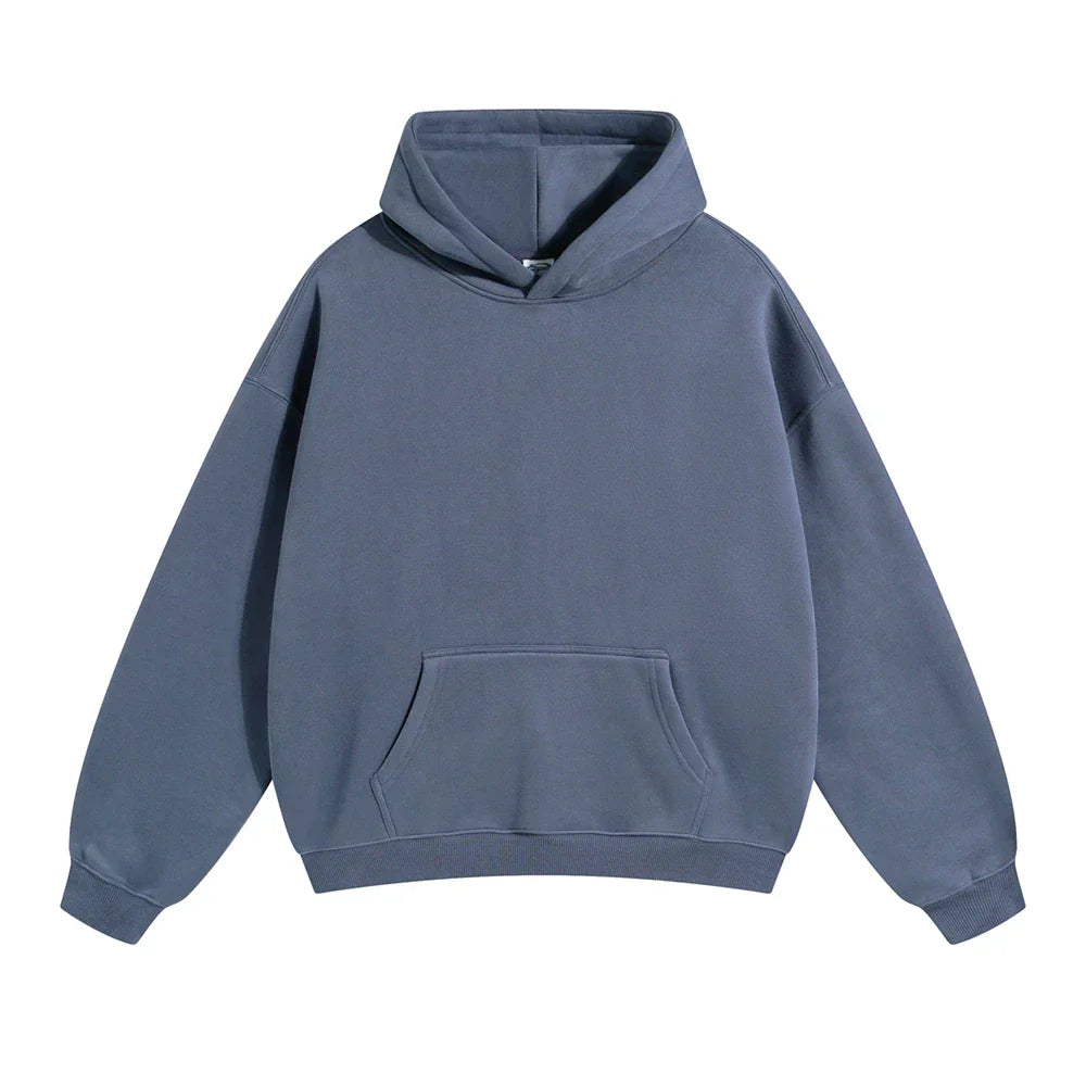 Men's Relaxed Fit Pullover Hoodie Kangaroo Pocket - Image 24