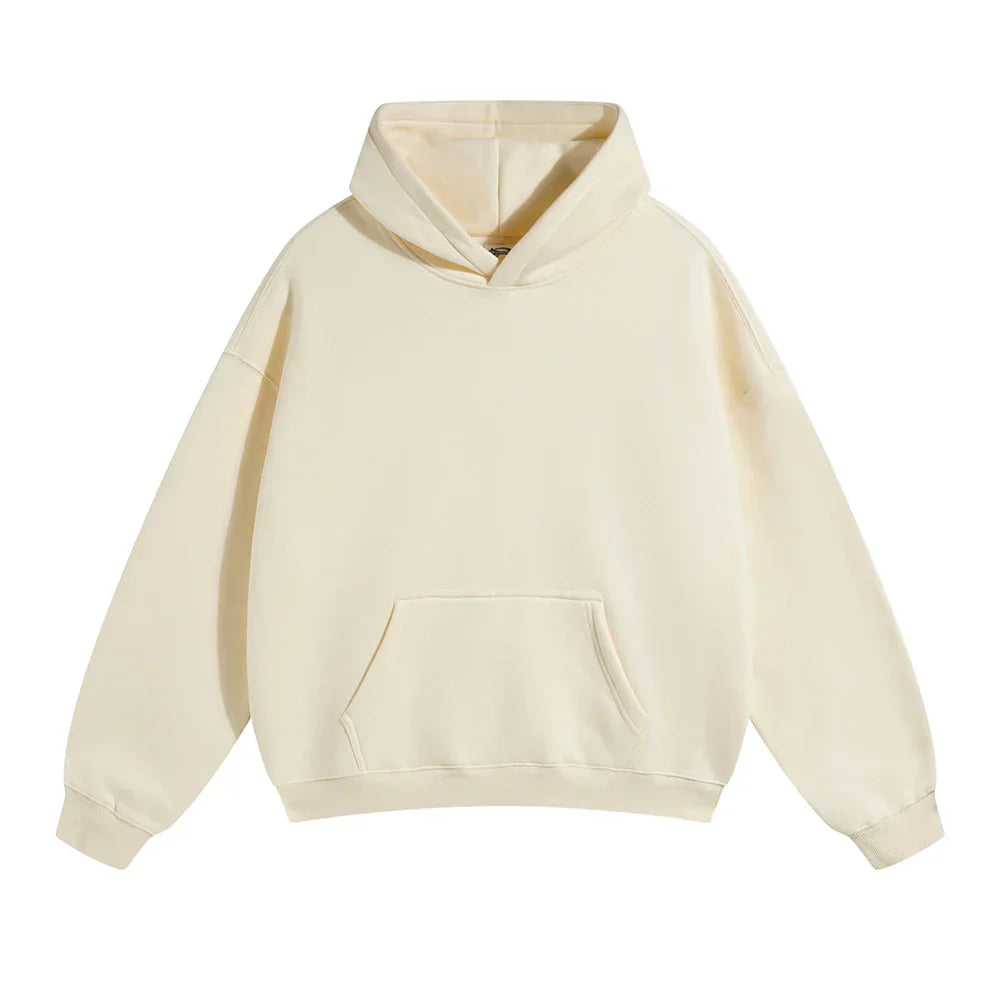 Men's Relaxed Fit Pullover Hoodie Kangaroo Pocket - Image 26