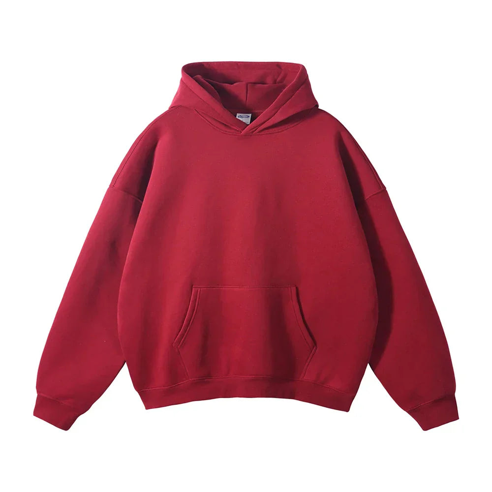 Men's Relaxed Fit Pullover Hoodie Kangaroo Pocket - Image 2