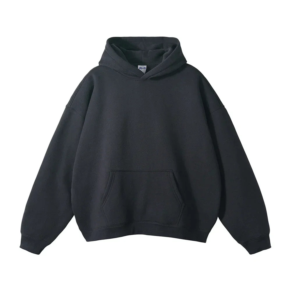 Men's Relaxed Fit Pullover Hoodie Kangaroo Pocket - Image 3