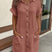 Women's Cotton Polo Shirt Dress with Pockets - Image 6