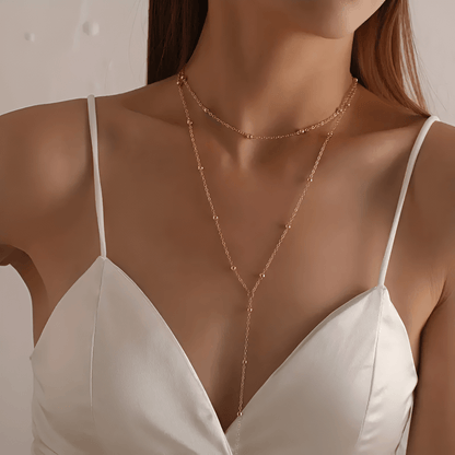 Aurelie– Χρυσό Κολιέ με Κόμπο για Γυναίκες