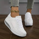 Women's Lace-Up Sneakers with Supportive Sole