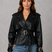 Women Cropped Double-Breasted Belted Cotton Trench Coat - Image 15