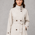 Women's Cropped Double-Breasted Belted Jacket High Collar - Image 7