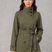 Women's Cropped Double-Breasted Belted Jacket High Collar - Image 8