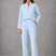 Women 2 Piece Tailored Co-Ord Set Cropped Jacket Straight Leg Trousers - Image 5