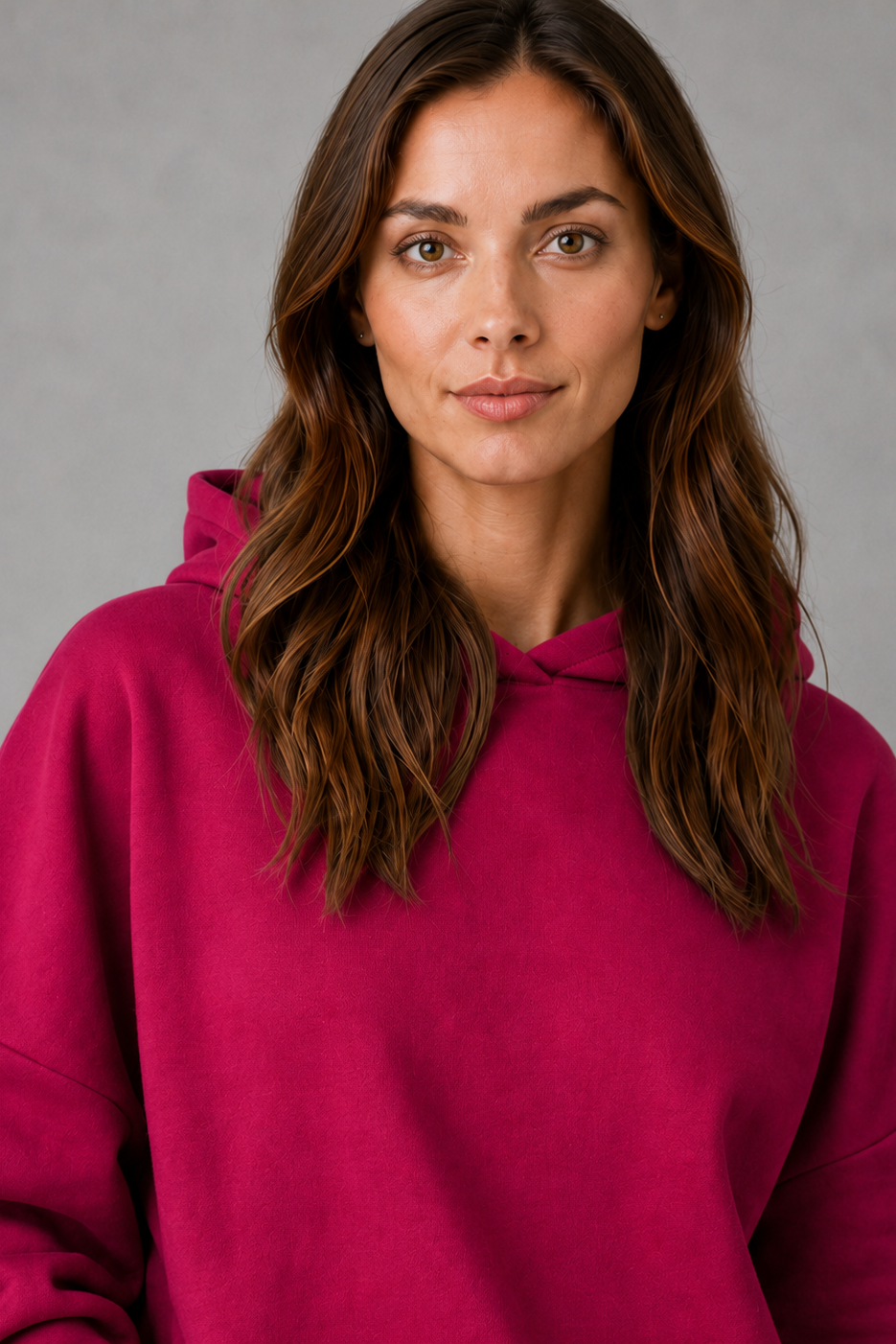 Women's Fleece Hoodie Relaxed Cotton Blend Hooded Sweatshirt - Image 3