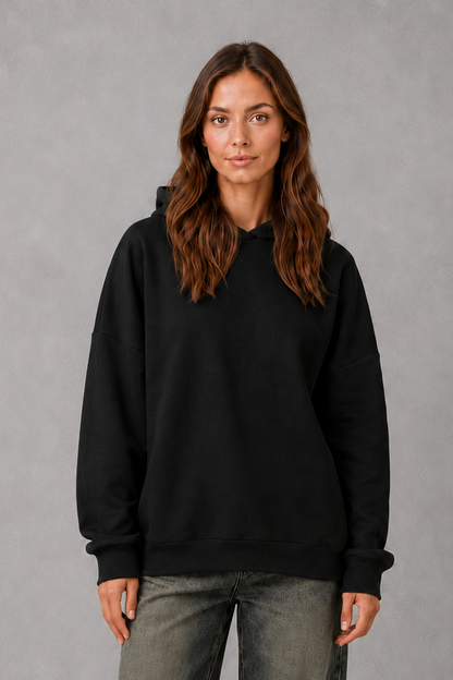 Women's Fleece Hoodie Relaxed Cotton Blend Hooded Sweatshirt - Image 6