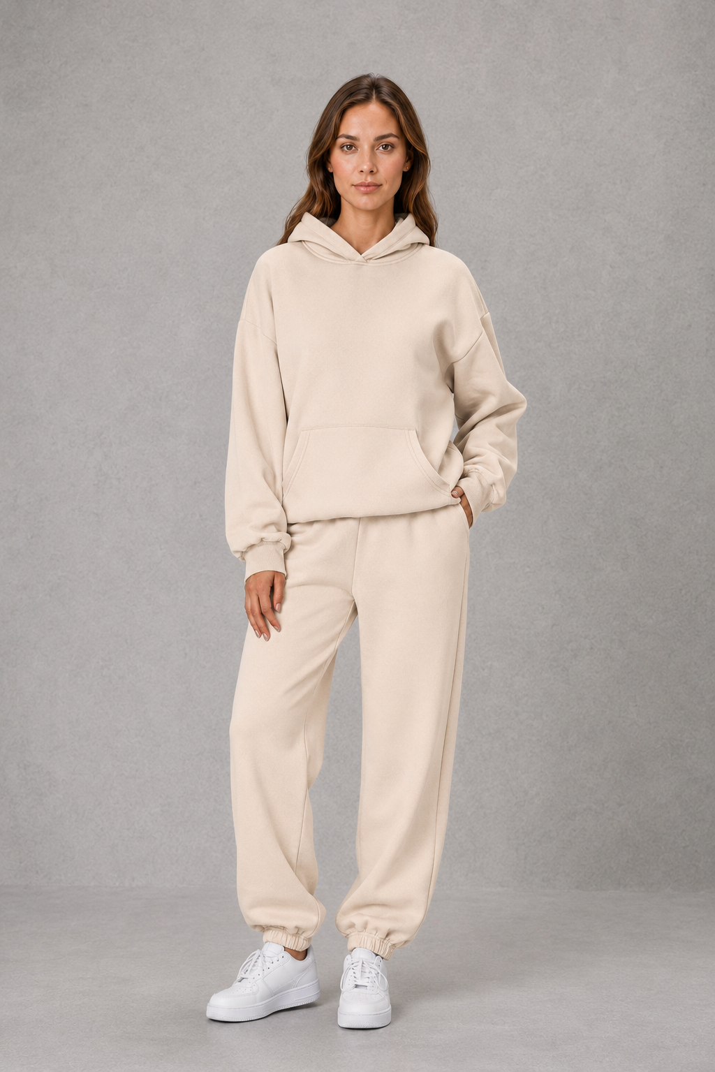 Women's Hooded Jogger Set Casual Two Piece Tracksuit