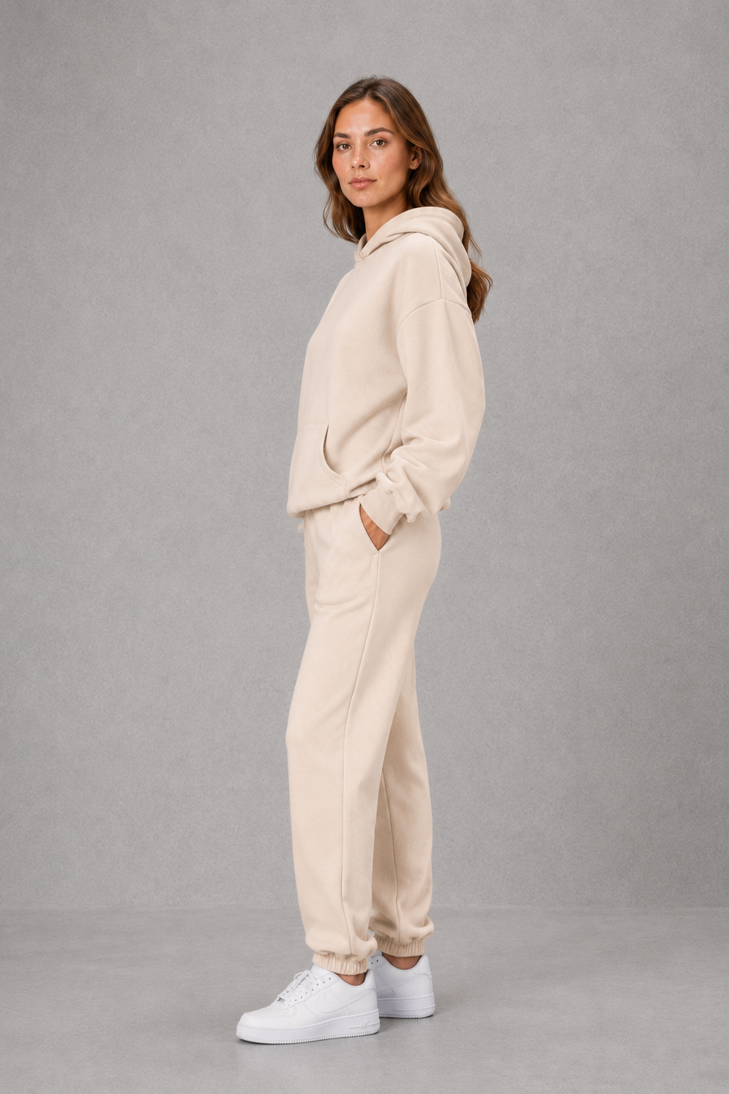 Women's Hooded Jogger Set Casual Two Piece Tracksuit - Image 2