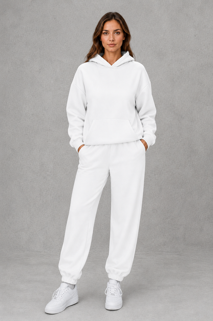Women's Hooded Jogger Set Casual Two Piece Tracksuit - Image 5