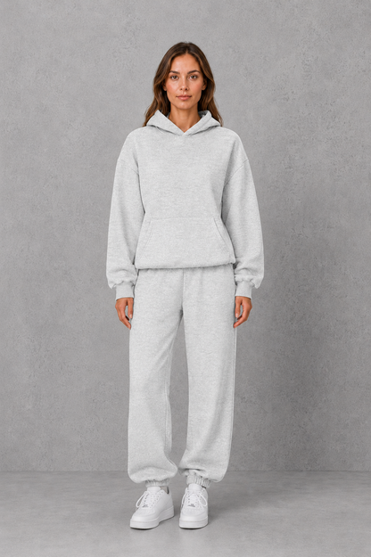 Women's Hooded Jogger Set Casual Two Piece Tracksuit - Image 9