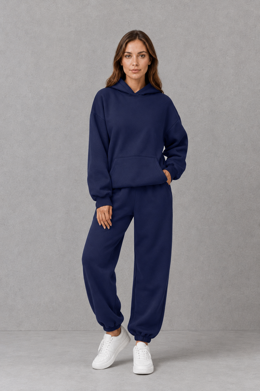 Women's Hooded Jogger Set Casual Two Piece Tracksuit - Image 10