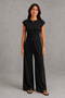 Women Knit Two Piece Set Sleeveless Top Wide Leg Pants