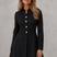 Women's Stand Collar Button-Up Jacket